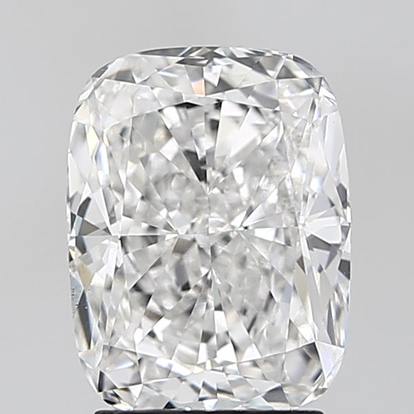 3.0 Carat Cushion Lab Diamond with  Cut Diamond in 14KT  view 1
