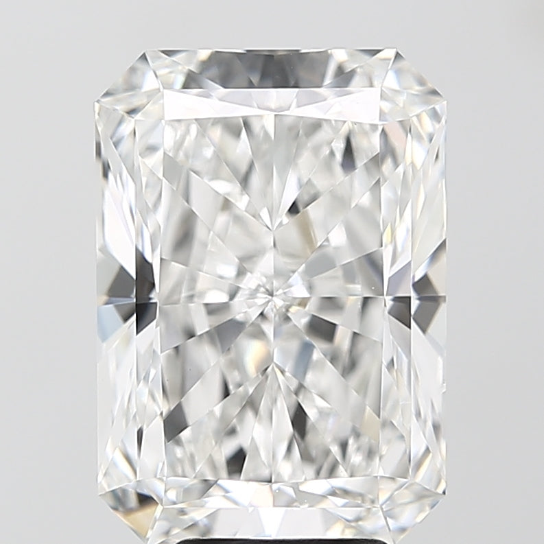 6.09 Carat Radiant Lab Diamond with  Cut Diamond in 14KT  view 1
