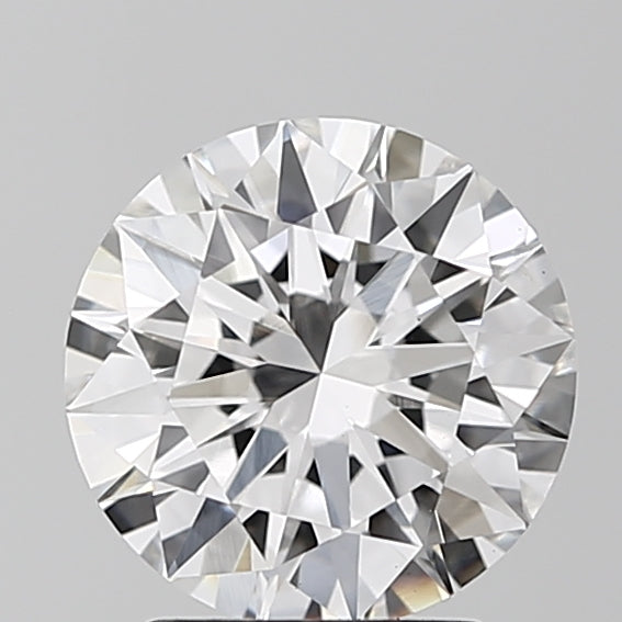 2.1 Carat Round Lab Diamond with  Cut Diamond in 14KT  view 1

