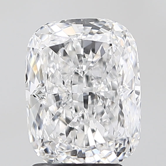 2.58 Carat Cushion Lab Diamond with  Cut Diamond in 14KT  view 1
