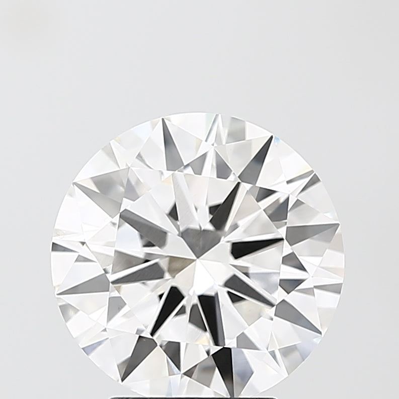 4.0 Carat Round Lab Diamond with  Cut Diamond in 14KT  view 1
