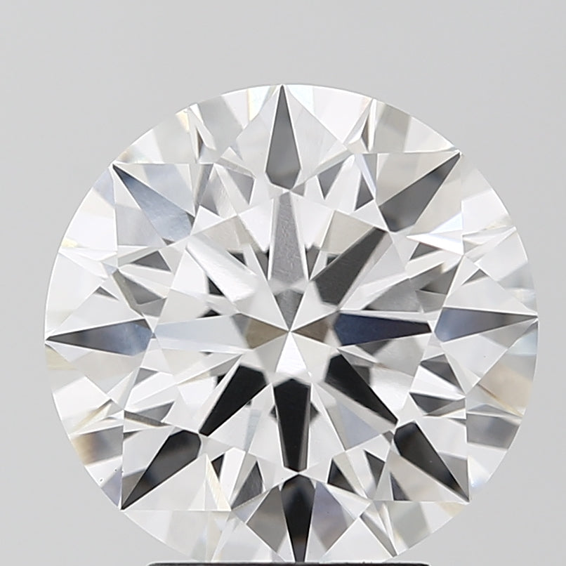 4.06 Carat Round Lab Diamond with  Cut Diamond in 14KT  view 1
