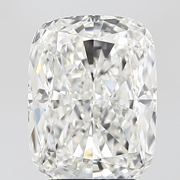 3.08 Carat Cushion Lab Diamond with  Cut Diamond in 14KT  view 1
