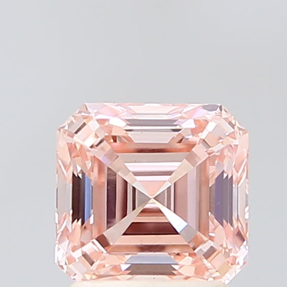 1.79 Carat Asscher Lab Diamond with  Cut Diamond in 14KT  view 1

