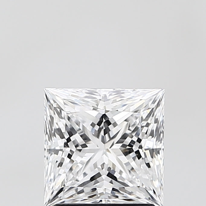 2.06 Carat Princess Lab Diamond with  Cut Diamond in 14KT  view 1
