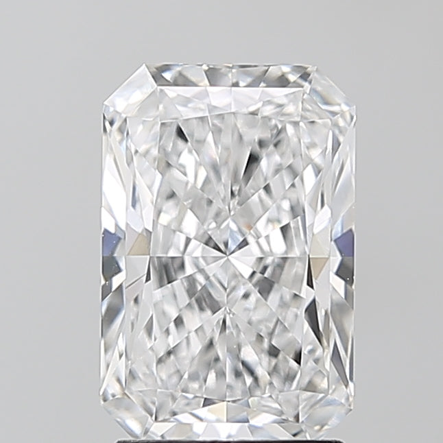 2.44 Carat Radiant Lab Diamond with  Cut Diamond in 14KT  view 1
