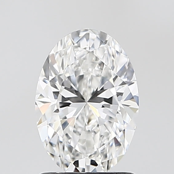 1.28 Carat Oval Lab Diamond with  Cut Diamond in 14KT  view 1
