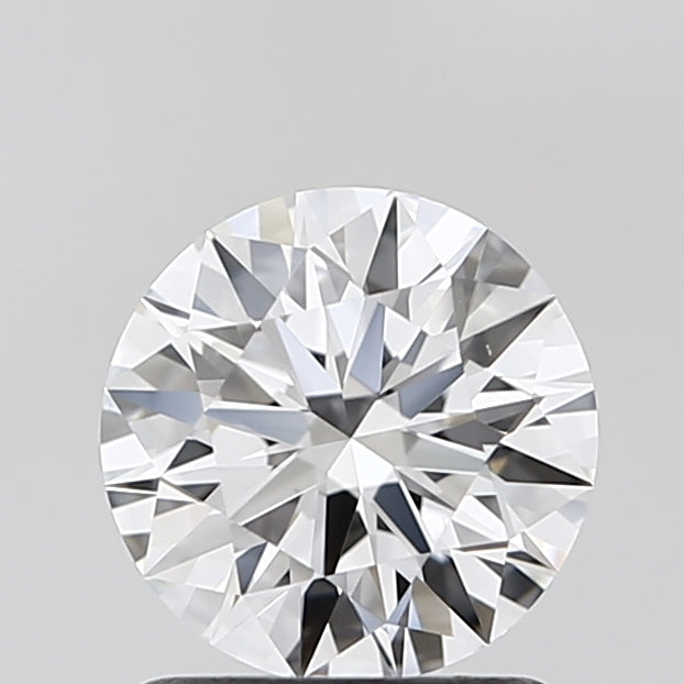 1.21 Carat Round Lab Diamond & 1.19 Carat Round Lab Diamond with  Cut Diamond in 14KT  view 1
