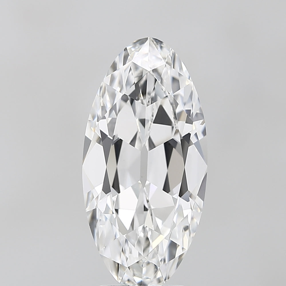4.09 Carat Oval Lab Diamond with  Cut Diamond in 14KT  view 1
