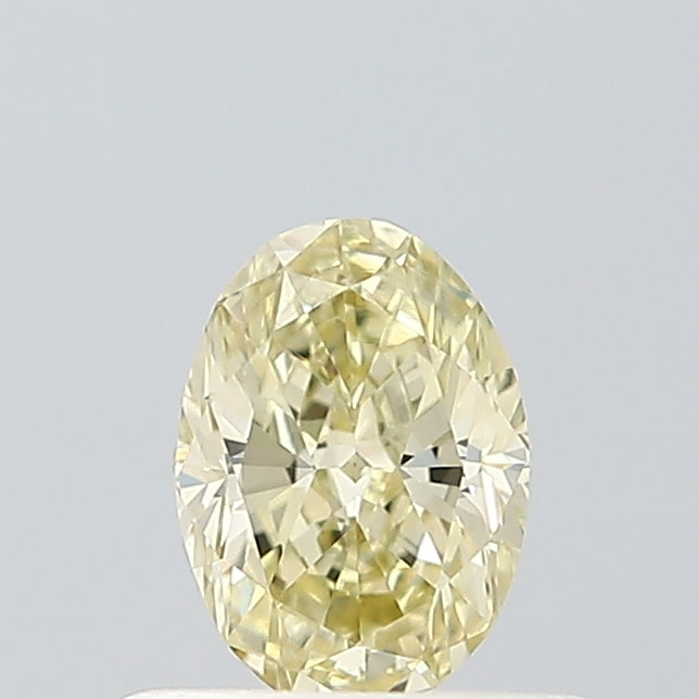 0.48 Carat Oval Lab Diamond with  Cut Diamond in 14KT  view 1
