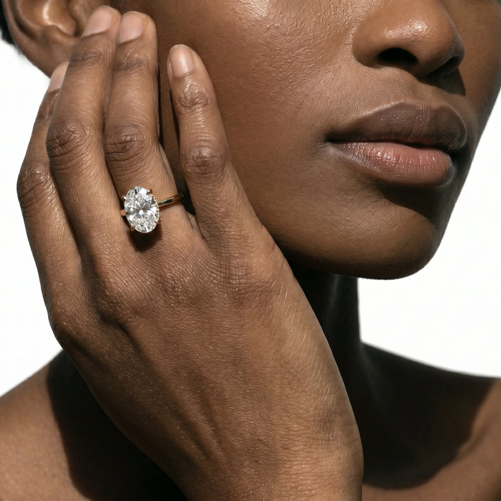The Cassatt Solitaire Engagement Ring with Pear Cut Diamond in 14KT Yellow Gold view 3
