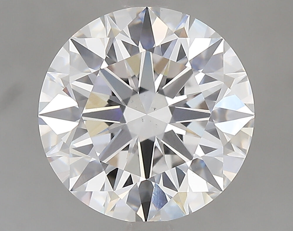 3.73 Carat Round Lab Diamond with  Cut Diamond in 14KT  view 1
