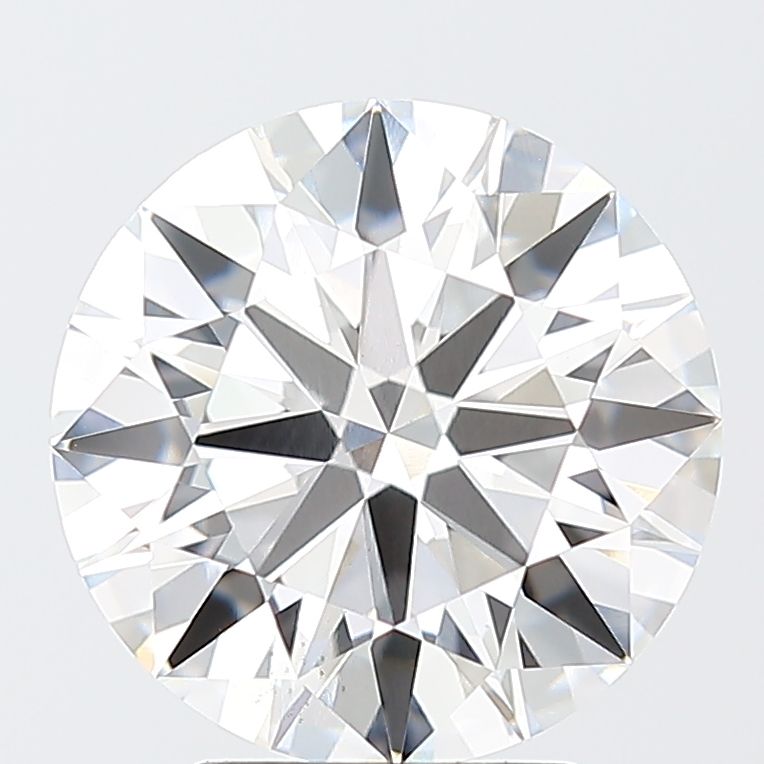 4.01 Carat Round Lab Diamond with  Cut Diamond in 14KT  view 1
