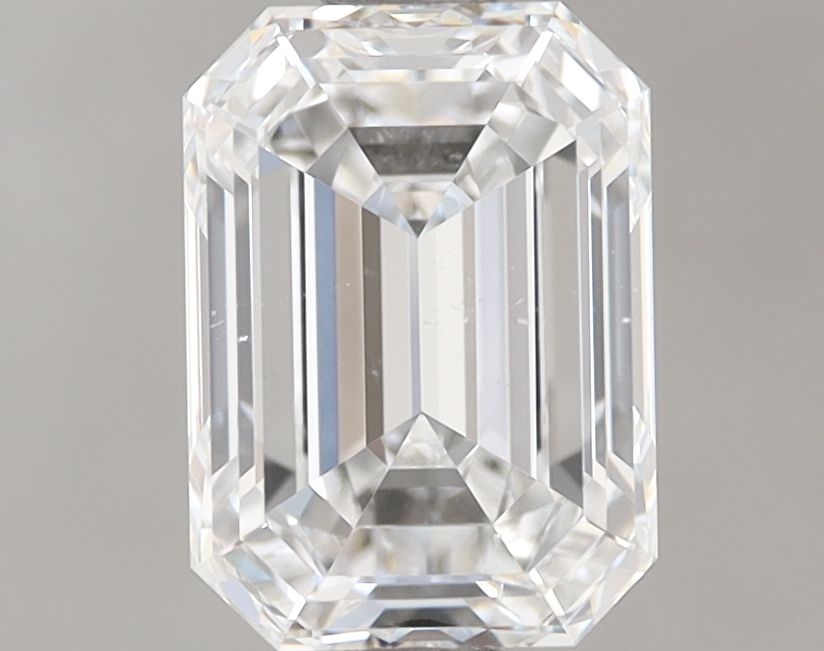 1.72 Carat Emerald Natural Diamond with  Cut Diamond in 14KT  view 1
