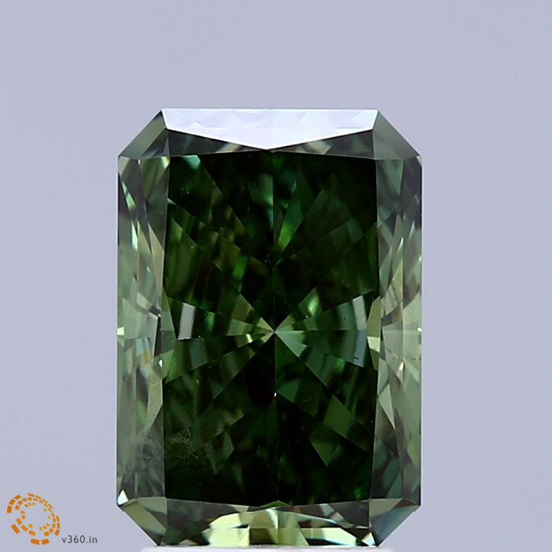 2.87 Carat Radiant Lab Diamond with  Cut Diamond in 14KT  view 1
