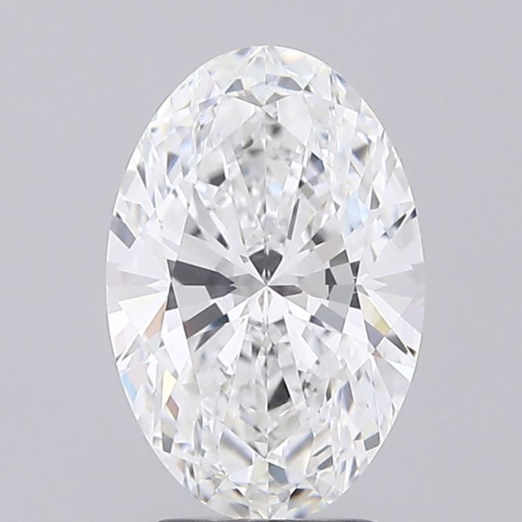 3.1 Carat Oval Lab Diamond with  Cut Diamond in 14KT  view 1
