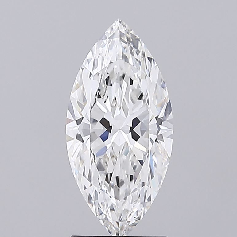 2.01 Carat Marquise Lab Diamond with  Cut Diamond in 14KT  view 1
