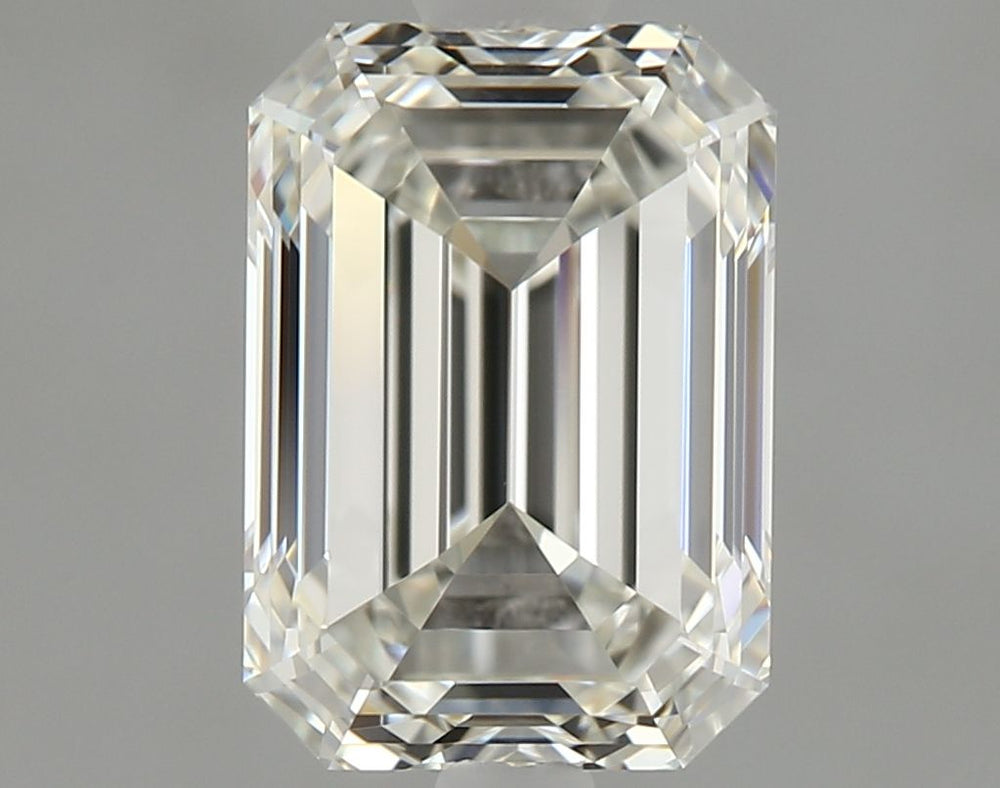 1.7 Carat Emerald Natural Diamond with  Cut Diamond in 14KT  view 1
