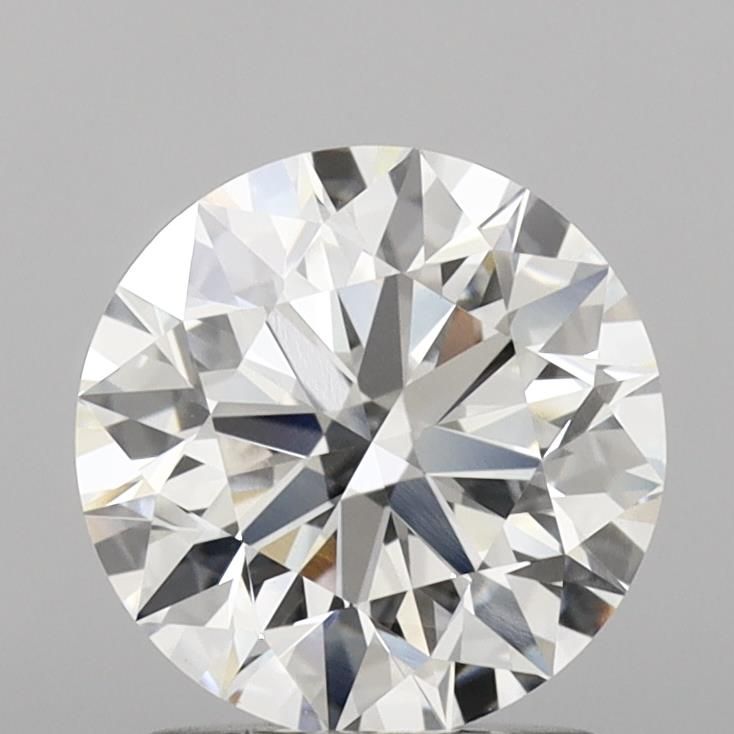 2.2 Carat Round Lab Diamond with  Cut Diamond in 14KT  view 1
