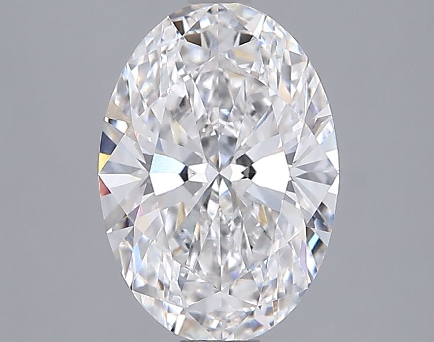 1.91 Carat Oval Lab Diamond with  Cut Diamond in 14KT  view 1
