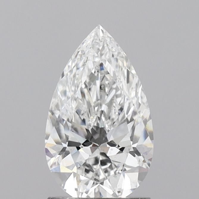 1.51 Carat Pear Lab Diamond with  Cut Diamond in 14KT  view 1
