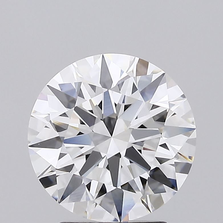 2.66 Carat Round Lab Diamond with  Cut Diamond in 14KT  view 1
