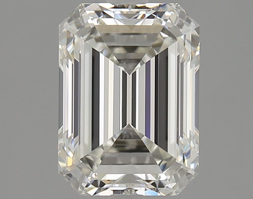 2.5 Carat Emerald Natural Diamond with  Cut Diamond in 14KT  view 1
