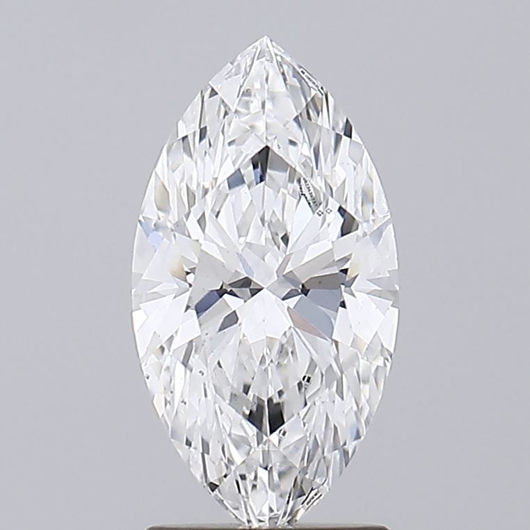 1.86 Carat Marquise Lab Diamond with  Cut Diamond in 14KT  view 1
