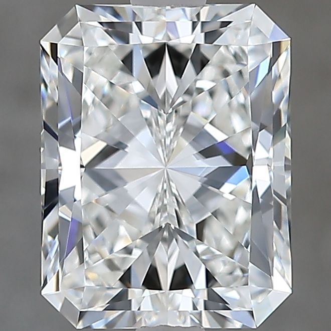 2.5 Carat Radiant Natural Diamond with  Cut Diamond in 14KT  view 1
