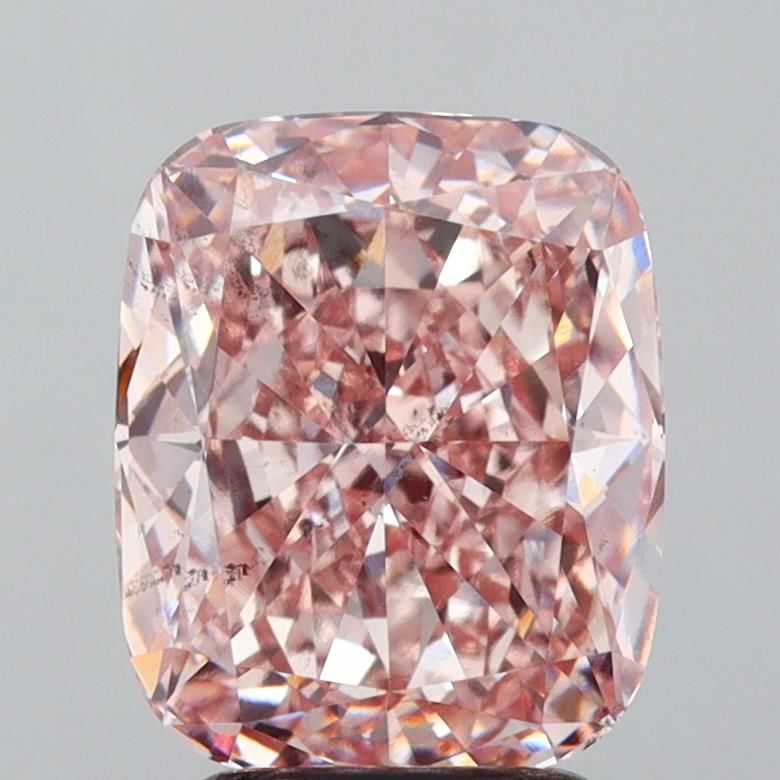 3.21 Carat Emerald Lab Diamond with  Cut Diamond in 14KT  view 1
