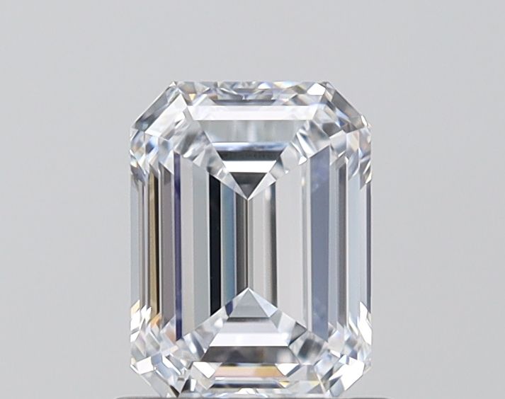 1.08 Carat Emerald Lab Diamond with  Cut Diamond in 14KT  view 1
