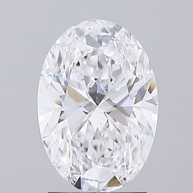 2.22 Carat Oval Lab Diamond with  Cut Diamond in 14KT  view 1
