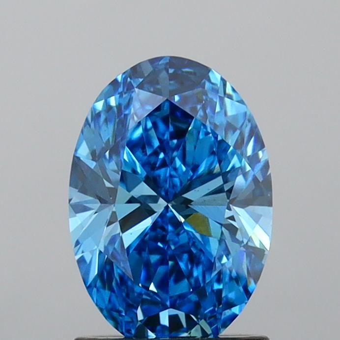 1.5 Carat Oval Lab Diamond with  Cut Diamond in 14KT  view 1
