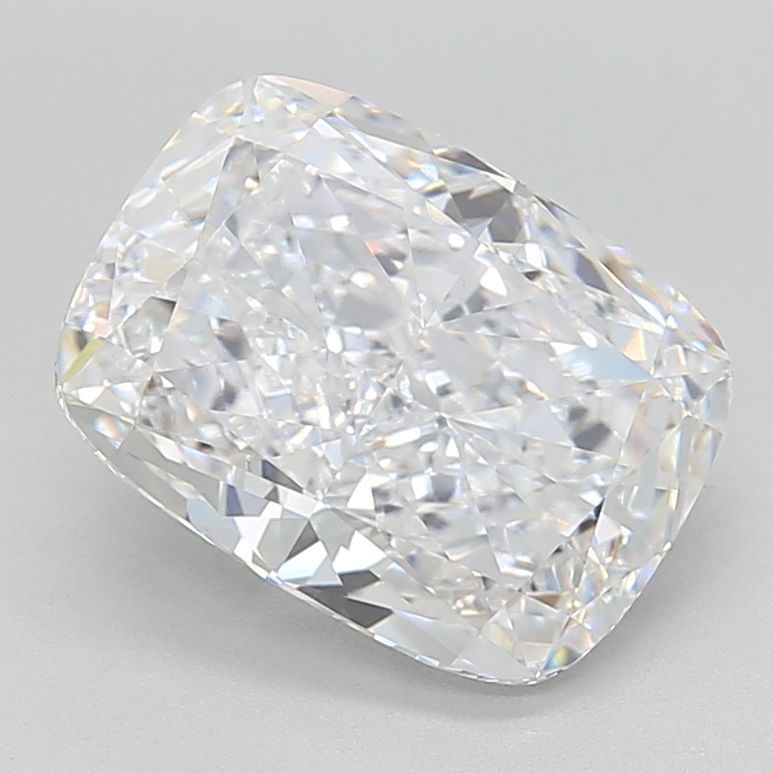 3.7 Carat Cushion Lab Diamond with  Cut Diamond in 14KT  view 1
