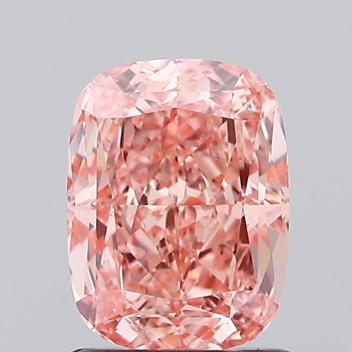 1.32 Carat Cushion Lab Diamond with  Cut Diamond in 14KT  view 1
