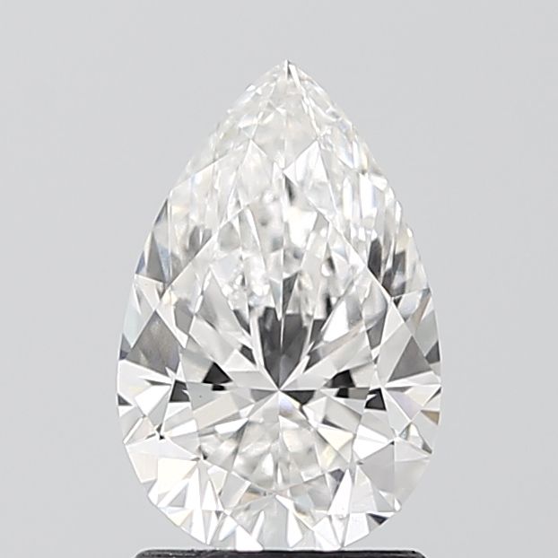 1.5 Carat Pear Lab Diamond with  Cut Diamond in 14KT  view 1
