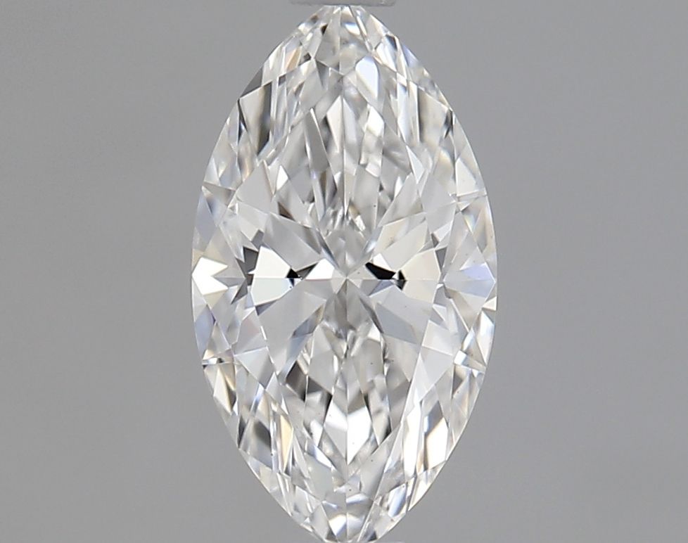 0.7 Carat Marquise Lab Diamond with  Cut Diamond in 14KT  view 1
