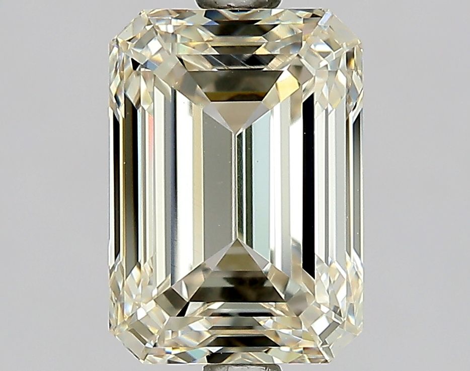 2.51 Carat Emerald Natural Diamond with  Cut Diamond in 14KT  view 1
