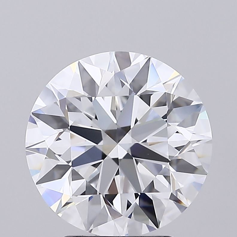 4.01 Carat Round Lab Diamond with  Cut Diamond in 14KT  view 1
