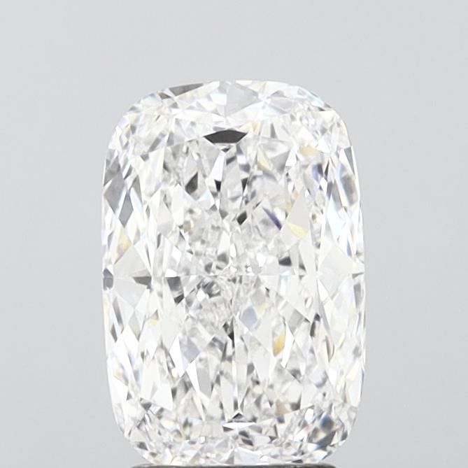 2.7 Carat Cushion Lab Diamond with  Cut Diamond in 14KT  view 1
