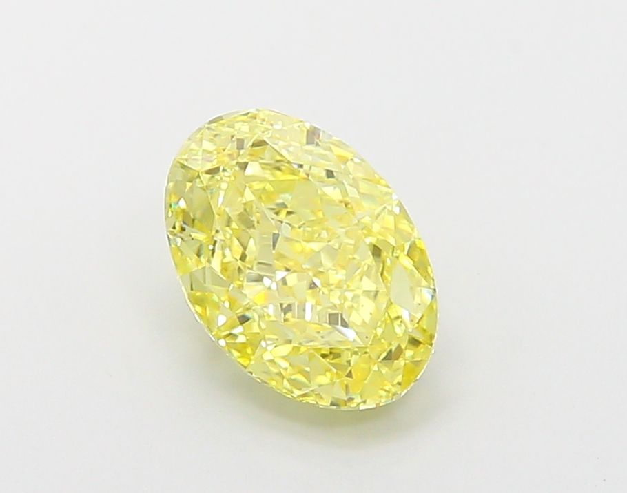 2.06 Carat Oval Lab Diamond with  Cut Diamond in 14KT  view 1

