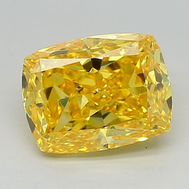 1.51 Carat Cushion Lab Diamond with  Cut Diamond in 14KT  view 1
