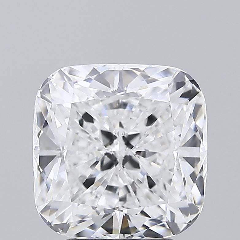 4.0 Carat Cushion Lab Diamond with  Cut Diamond in 14KT  view 1
