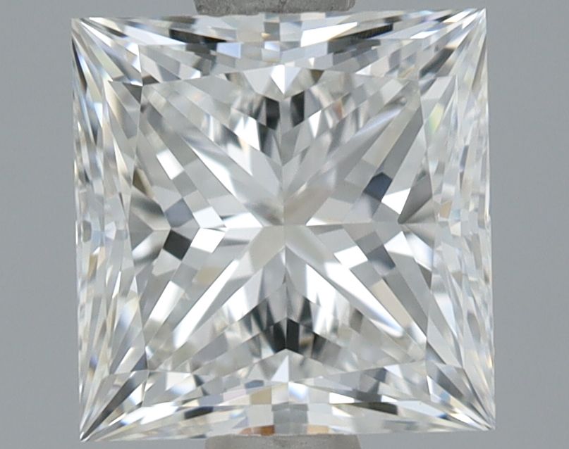 1.01 Carat Princess Natural Diamond with  Cut Diamond in 14KT  view 1
