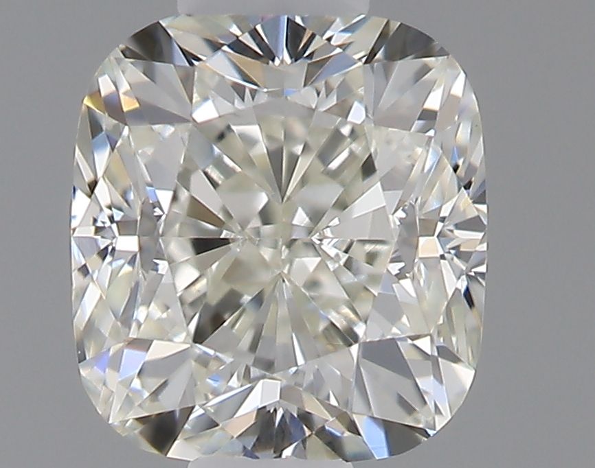 0.4 Carat CUSHION Natural Diamond with  Cut Diamond in 14KT  view 1
