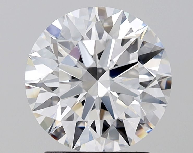 2.11 Carat Round Lab Diamond with  Cut Diamond in 14KT  view 1
