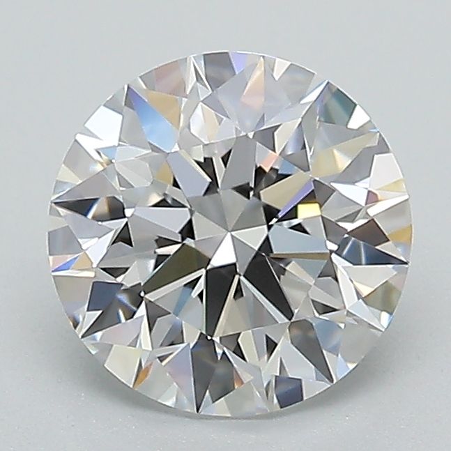 1.52 Carat Round Lab Diamond with  Cut Diamond in 14KT  view 1
