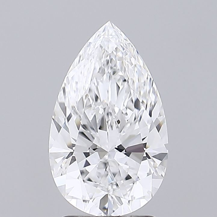 2.12 Carat Pear Lab Diamond with  Cut Diamond in 14KT  view 1
