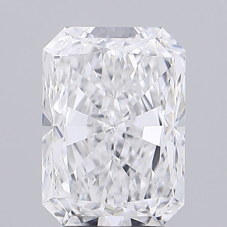 2.82 Carat Radiant Lab Diamond with  Cut Diamond in 14KT  view 1
