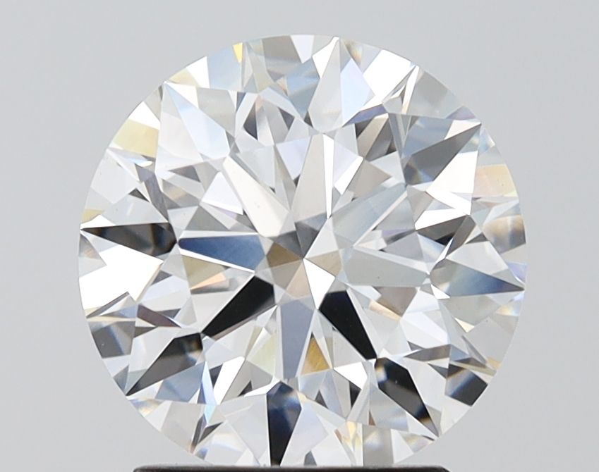 3.1 Carat Round Lab Diamond with  Cut Diamond in 14KT  view 1
